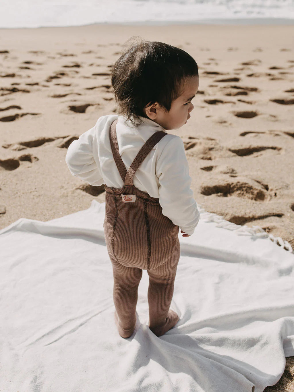 Bio Trägerstrumpfhose "Retro" (Granola) von Silly Silas