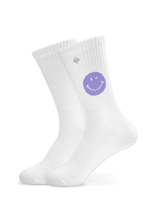 Tennissocken "Purple Smile" von J-Clay