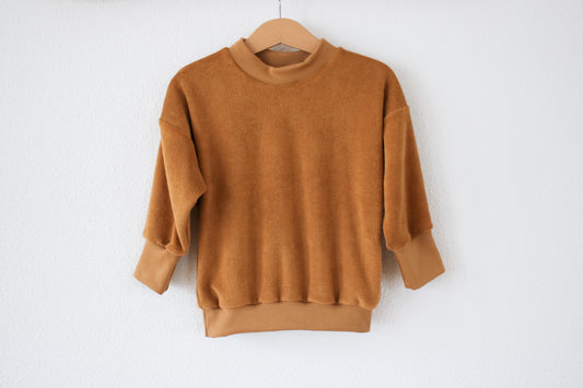 Oversize Pulli "Frottee" (Karamell)