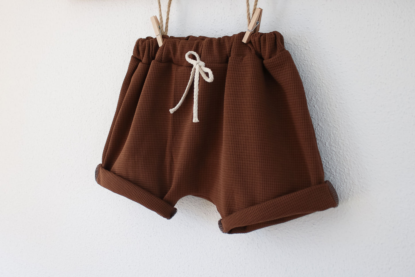 Shorts "Waffel" (Kakaobraun)