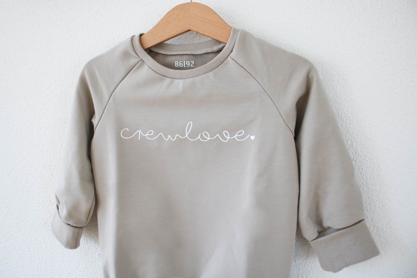 Sweater "crewlove" (Taupe Grau/Beige)