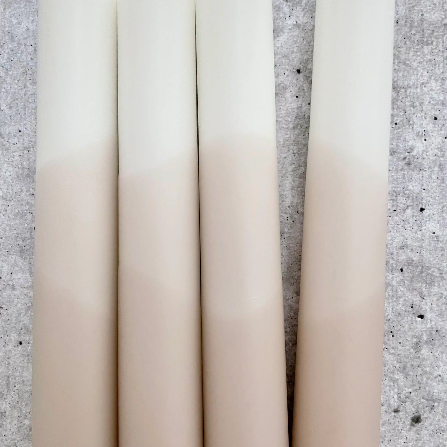 Dip Dye Kerze "Boho" (Beige)