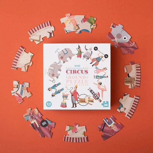 Rundes Puzzle Circus