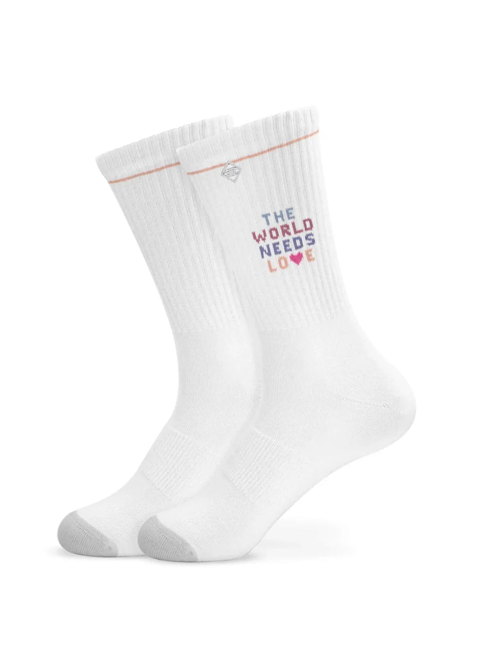 Tennissocken "The World needs Love" von J-Clay