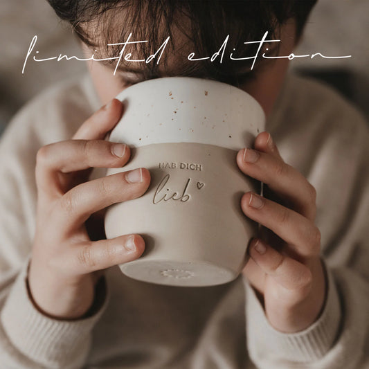Eulenschnitt Becher "Hab dich lieb" (limited edition)