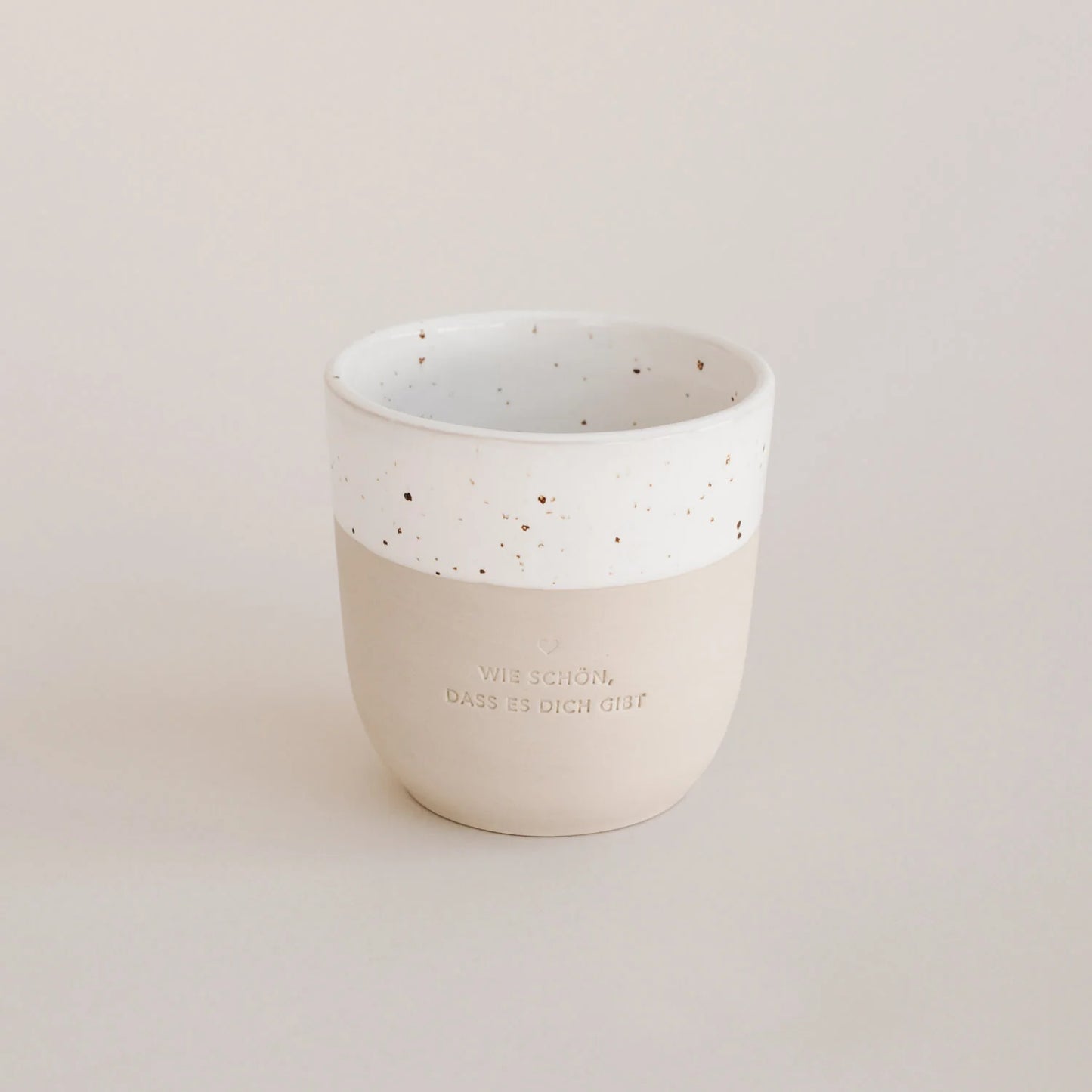 Eulenschnitt Becher "Wie schön"