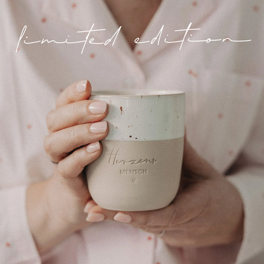 Eulenschnitt Becher "Herzensmensch" (limited edition)