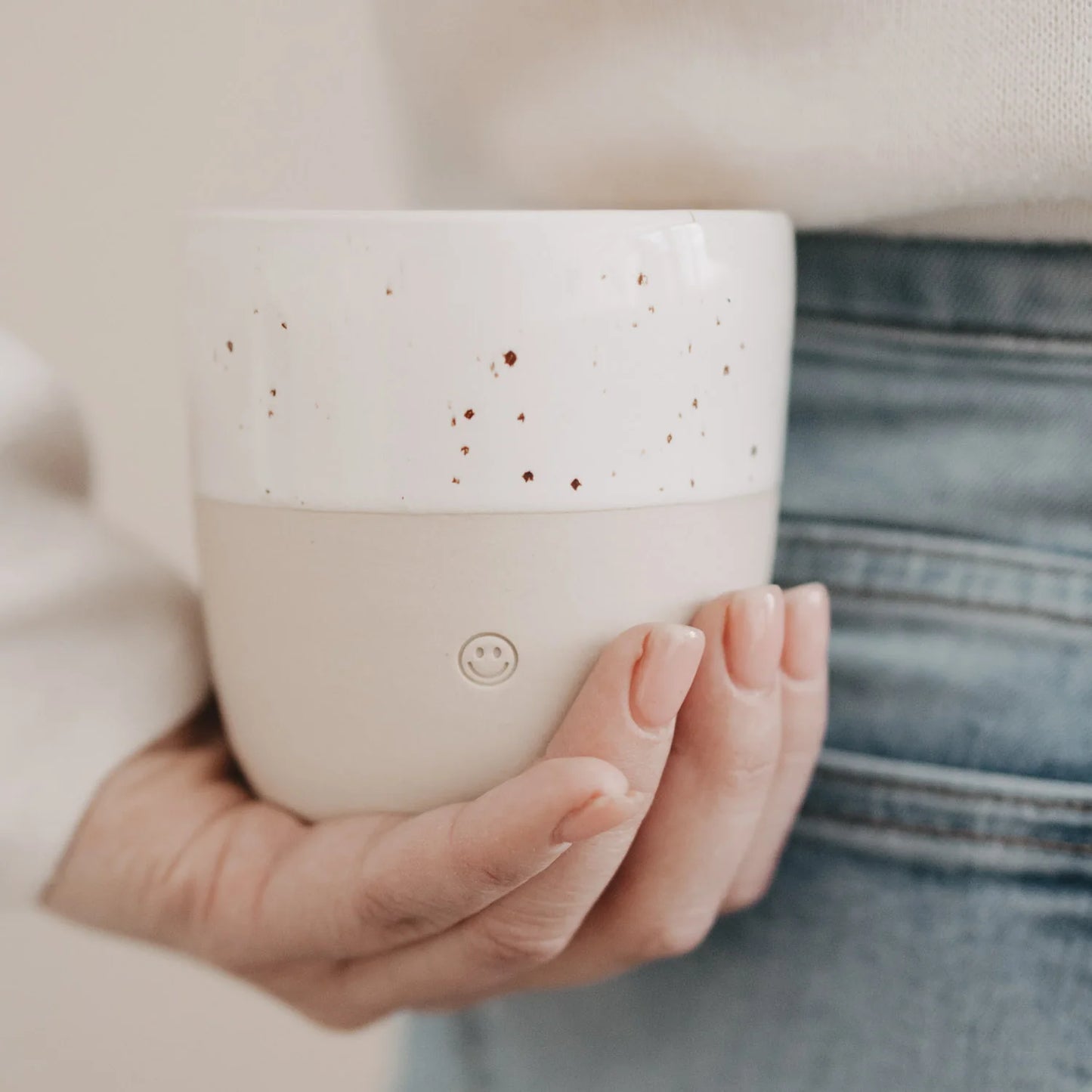 Eulenschnitt Becher "Smiley"