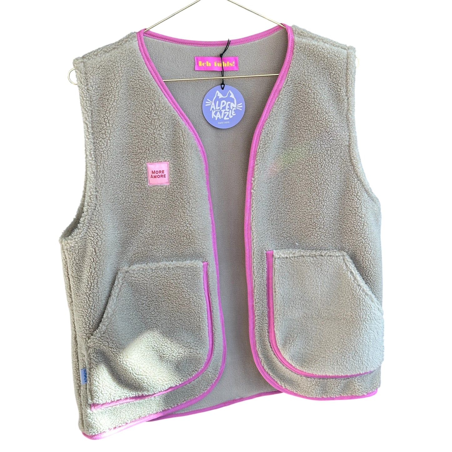 Teddy-Weste "Beige" von Alpenkätzle