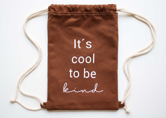 Kinder Turnbeutel "It's cool to be kind"