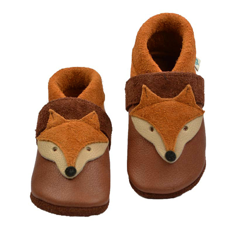 Baby & Kinder Krabbelschuhe "Fuchs" (Braun)