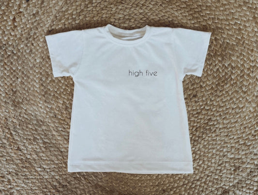 Kids T-Shirt "high five" (Weiß)