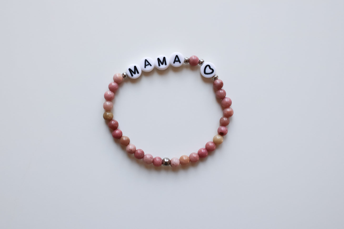 Mama-Armband "MAMA" (Dunkles Rosa)
