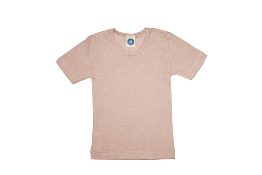 Cosilana Unterhemd 1/4 Arm pink meliert (Baumwolle-Wolle-Seide)