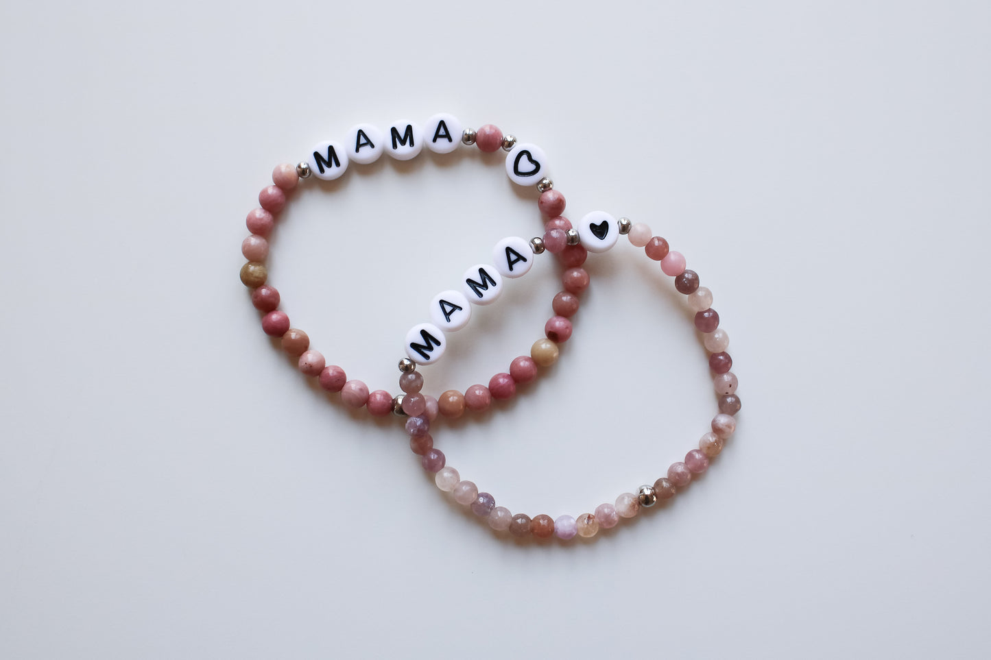 Mama-Armband "MAMA" (Dunkles Rosa)